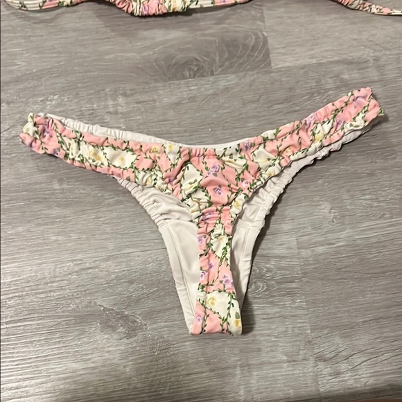 Pink and Cream Bikini Set - Picture 2 of 4